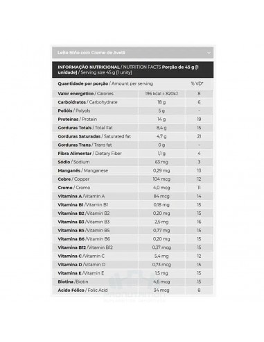 Integral Protein Crisp Bar - Leche con crema de avellana - 1und
