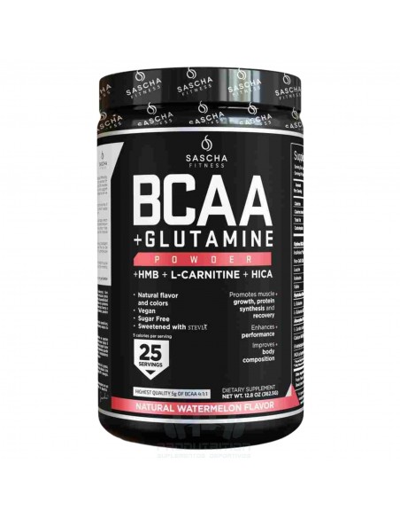 Sascha Fitness BCAA+Glutamina - 25 servidas