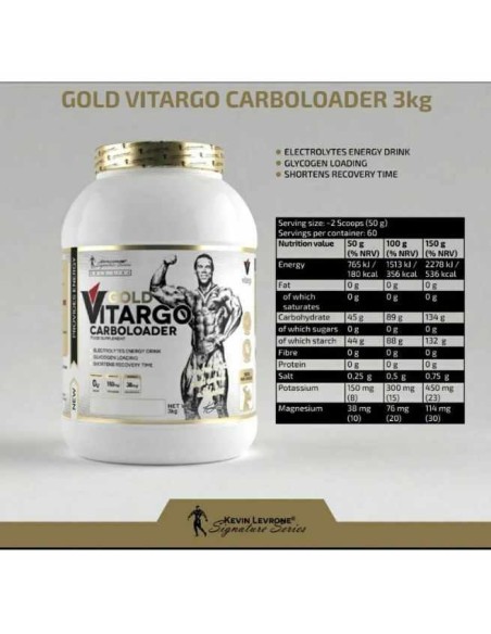 LEVRONE GOLD VITARGO CARBOLOADER - 6.6 Libras