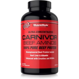 Musclemeds Carnivor Beef Aminos - 300 cápsulas