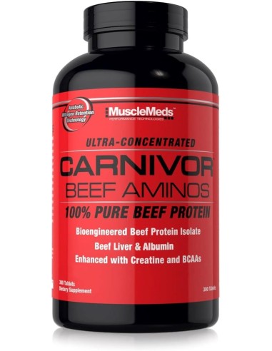Musclemeds Carnivor Beef Aminos - 300 cápsulas