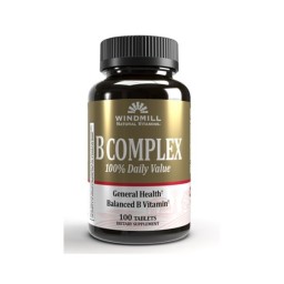 Windmill B Complex 100% Daily Value 100 capsulas