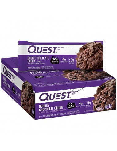 Quest bar Double Chocolate Chunk 1 Barra proteína