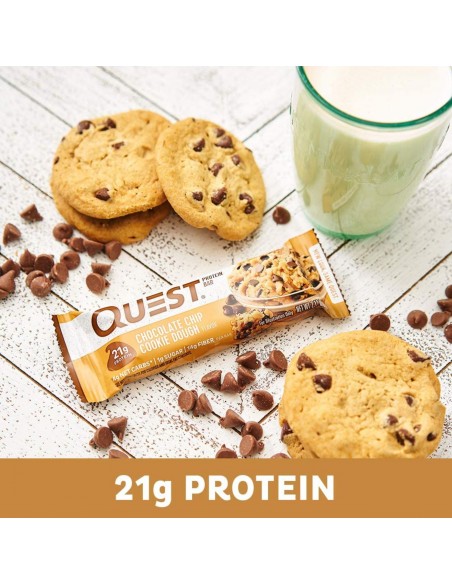 Quest bar Chocolate Chip Cookie Dough 1 Barra proteína