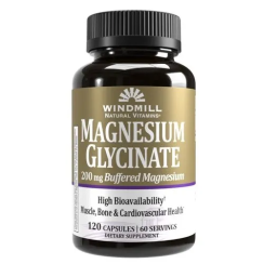 Windmill Glycinate de Magnesio 200mg 120 tabletas