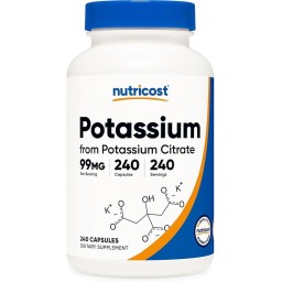 Nutricost Potassium Citrate 99mg/240 Capsulas