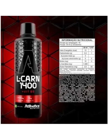 Atlhetica Nutrition LCarnitina 1400 - 16 servidas