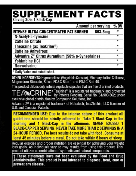 Nutrex Lipo6 Black Intense - 60 cápsulas