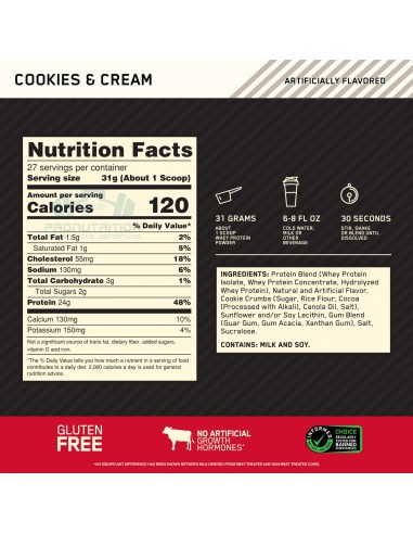 Optimum Nutrition 100% Whey Gold Standard - 2 Libras