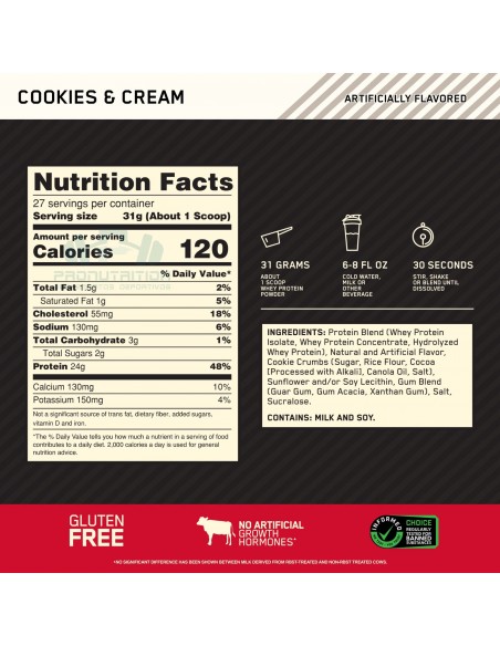 Optimum Nutrition 100% Whey Gold Standard - 2 Libras