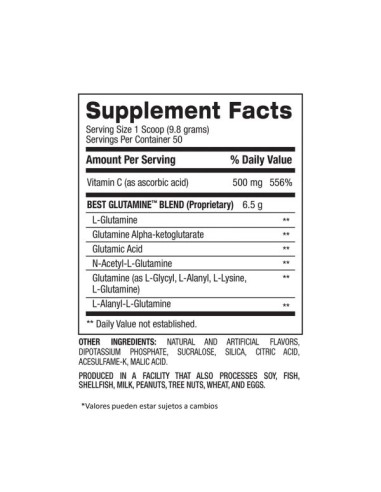 BPI Best Glutamina - 60 servidas