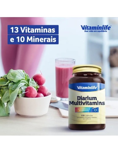 Vitaminlife Diarium Multivitamins - 120 cápsulas