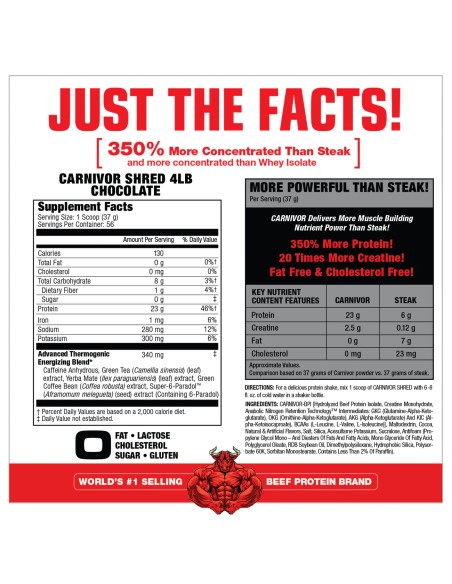 Musclemeds Carnivor Shred - 4.4 Libras