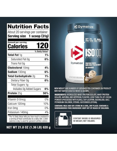 ISO100 Hidrolizada 1.4 lb – Dymatize