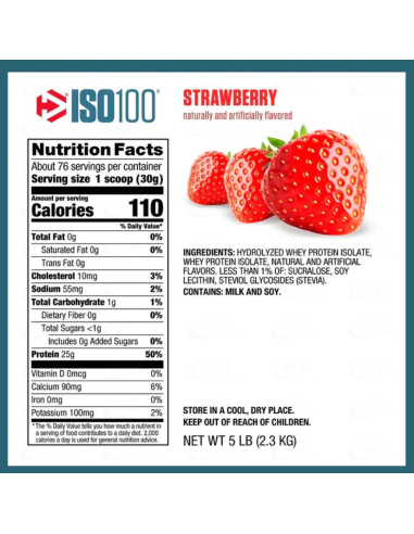 ISO100 Hidrolizada 5 lb – Dymatize