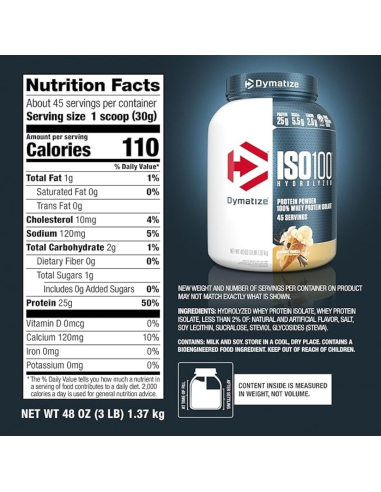 ISO100 Hidrolizada 3 lb – Dymatize