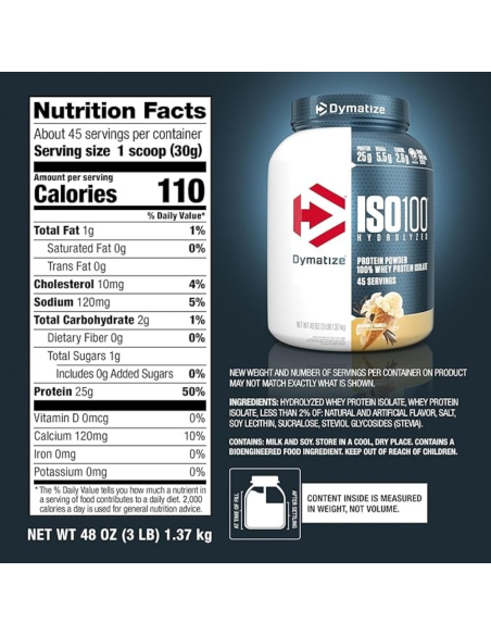 ISO100 Hidrolizada 3 lb – Dymatize