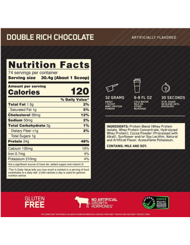 Optimum Nutrition 100% Whey Gold Standard - 5 Libras