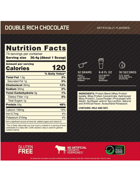 Optimum Nutrition 100% Whey Gold Standard - 5 Libras