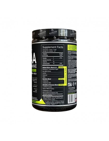 Sascha Fitness BCAA+Glutamina - 25 servidas