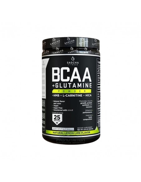 Sascha Fitness BCAA+Glutamina - 25 servidas