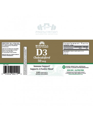 Windmill Vitamin D3 50 MCG