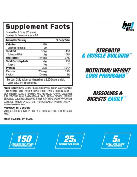 BPI WHEY HD - 4.2 Libras